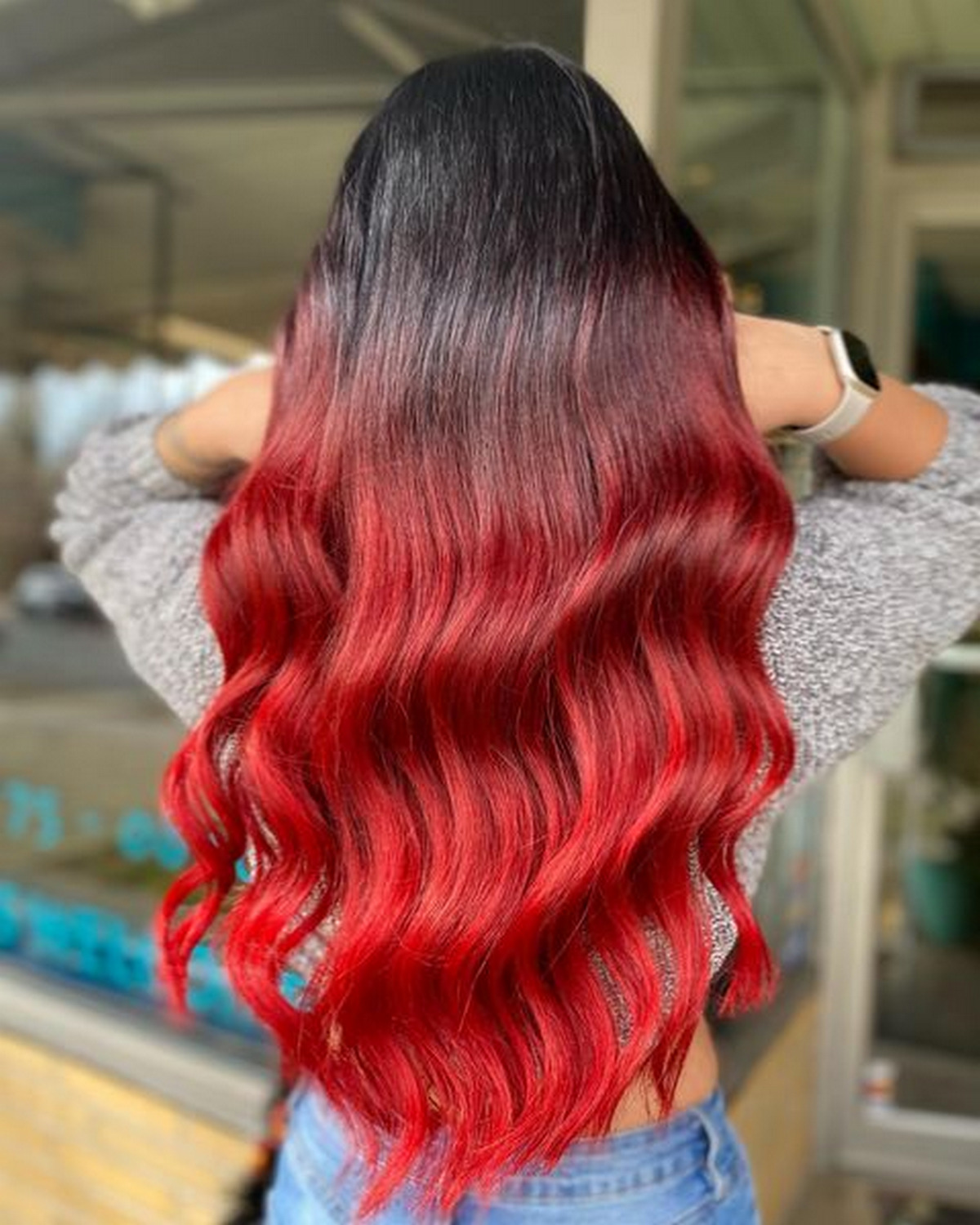 Red Ombre Hair