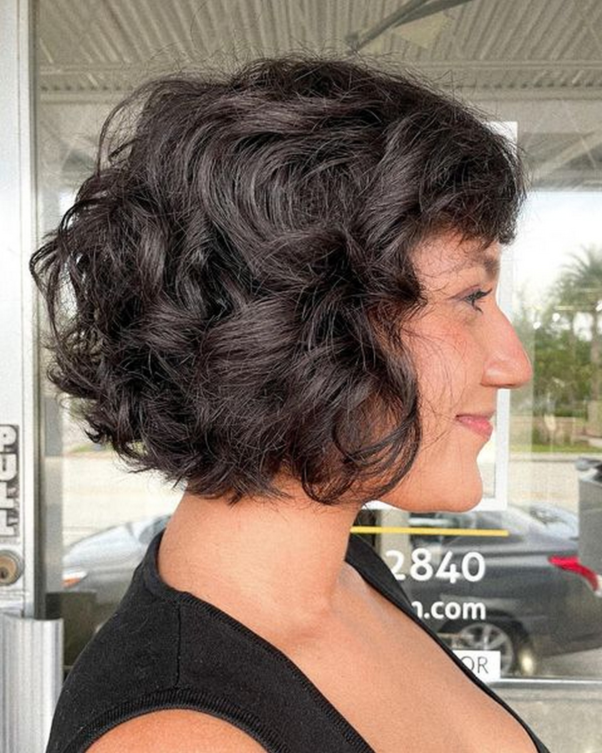 Short Curly Bob