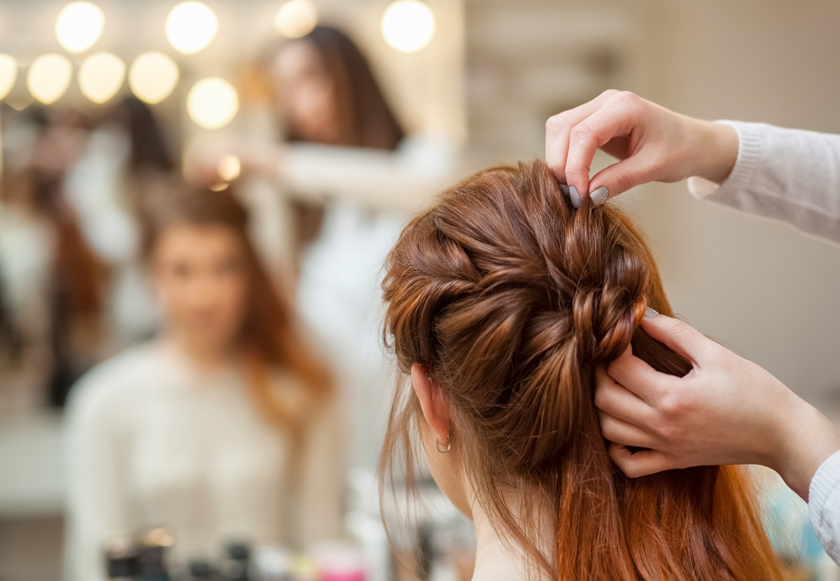 Auburn Brown French Braid