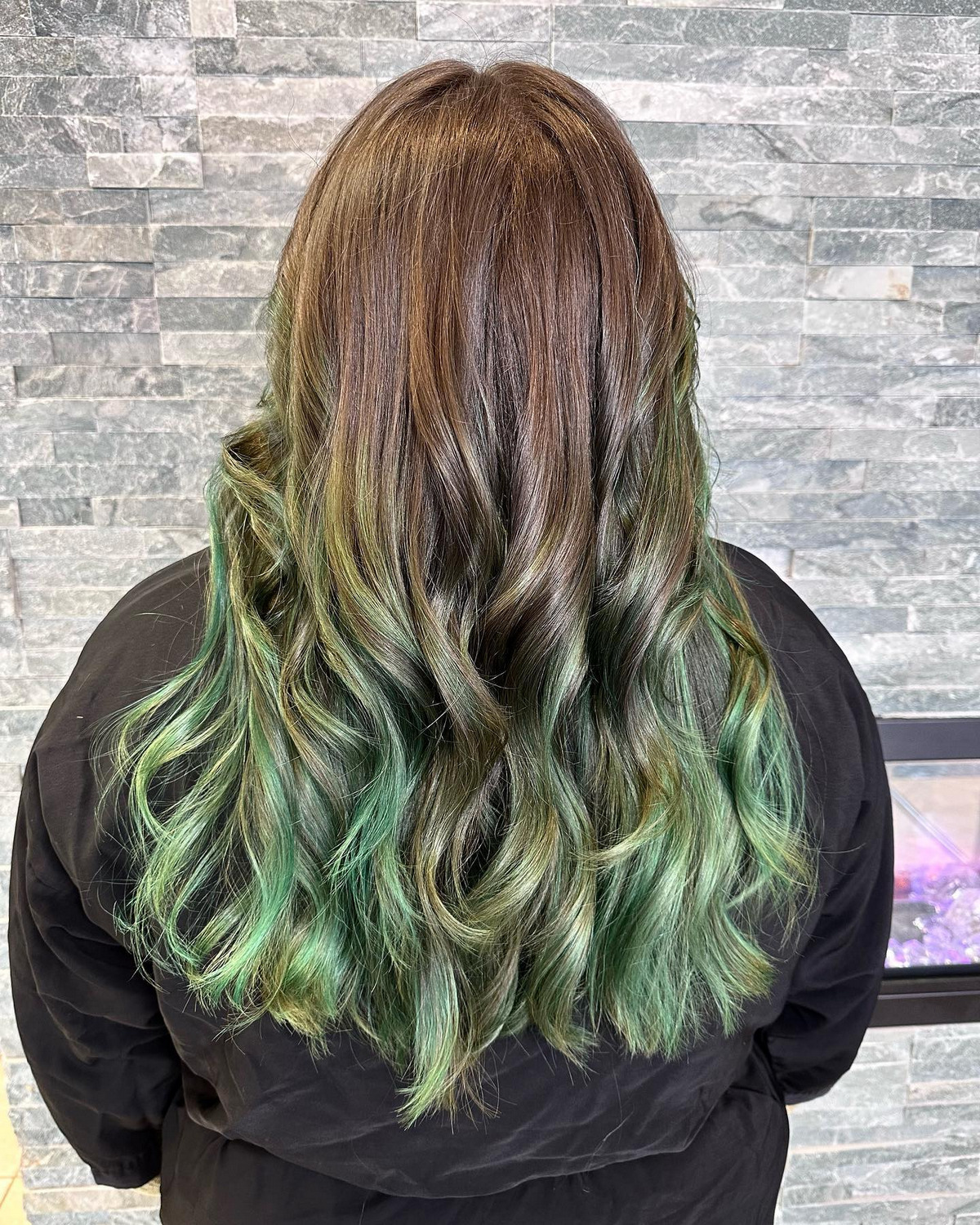 Moss Green Balayage