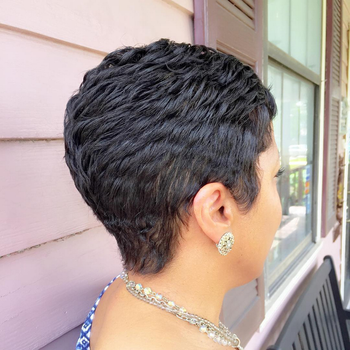 Short Haircut With Choppy Layers