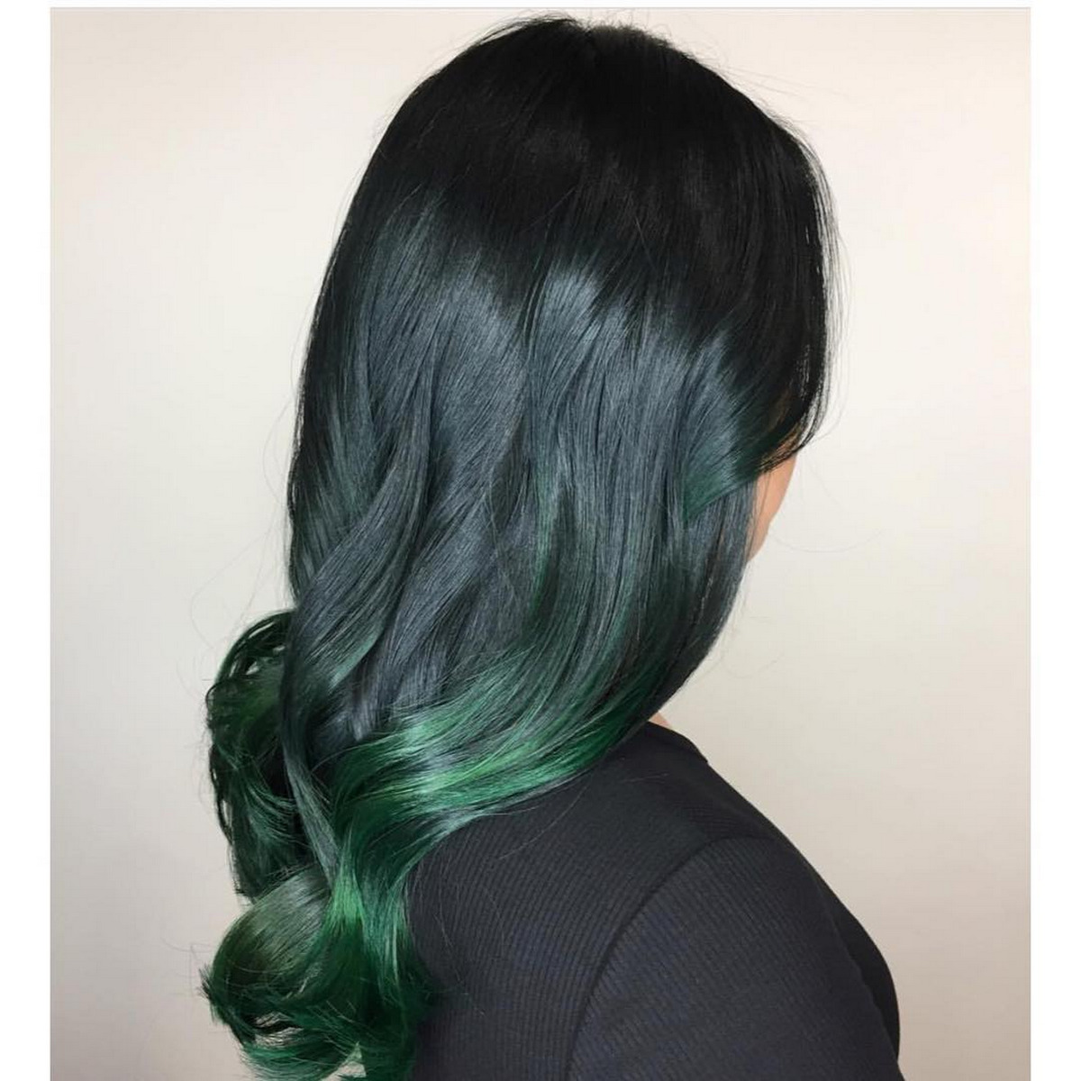 Dark Green Ombre Hair