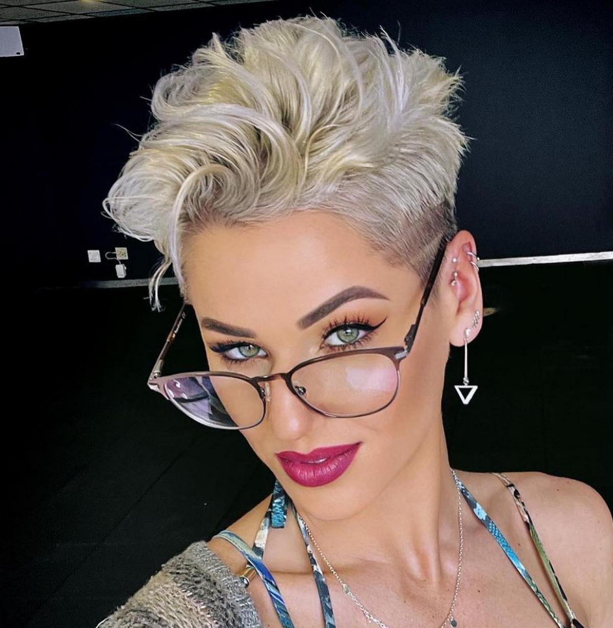 Edgy Choppy Pixie with Undercut