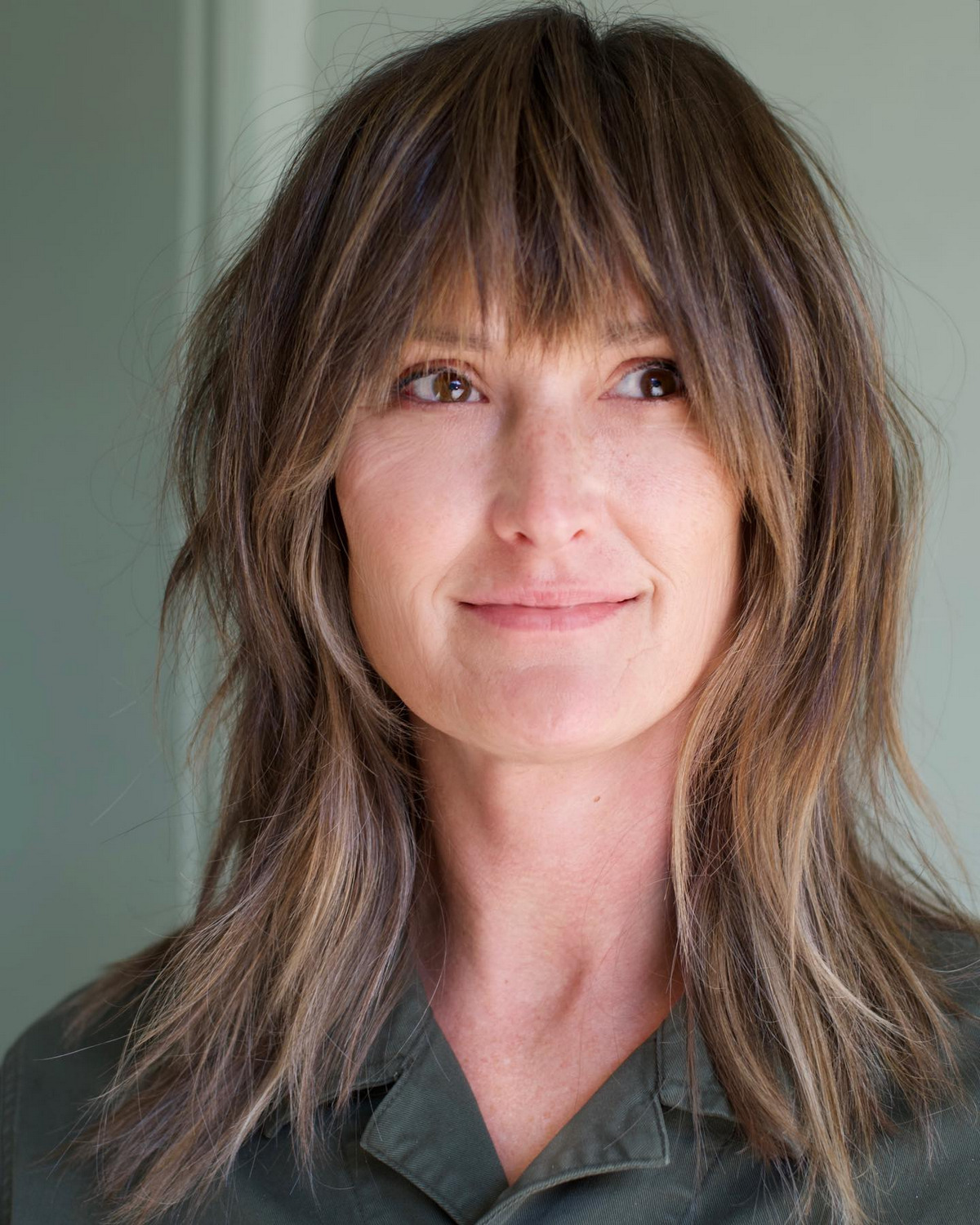 Textured Shag Cut with Soft Balayage