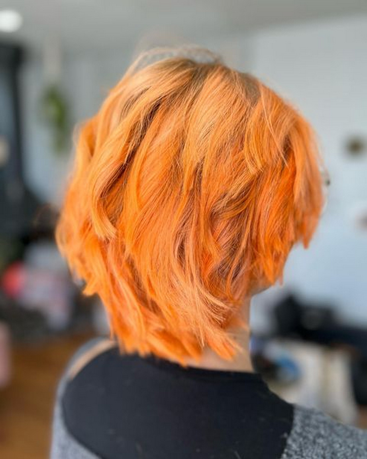  Layer Short Orange Hair