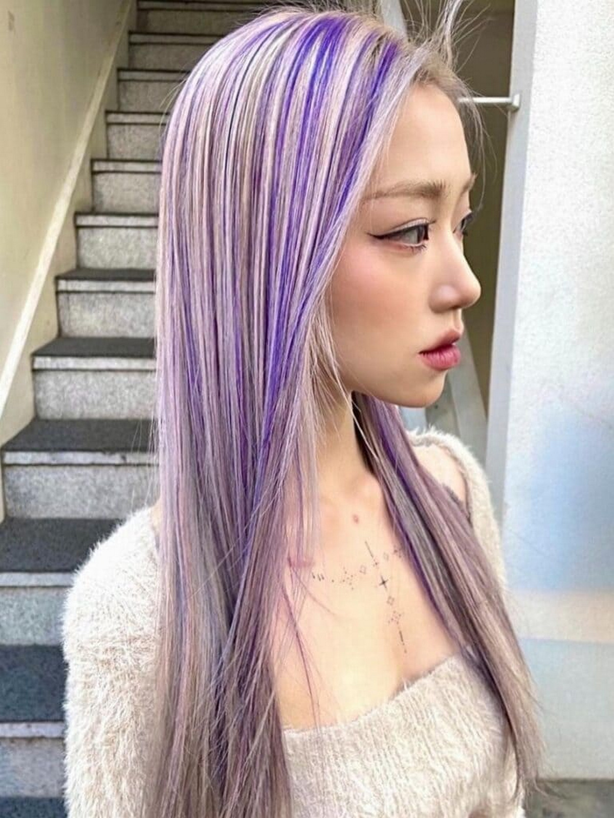 Blonde and Purple