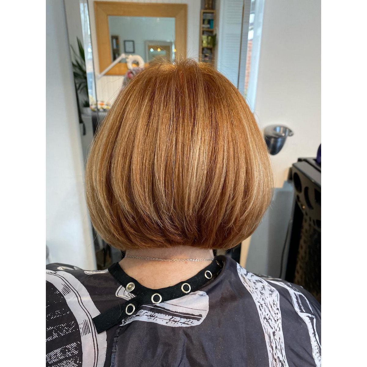 Copper Bob with Feathered Highlights