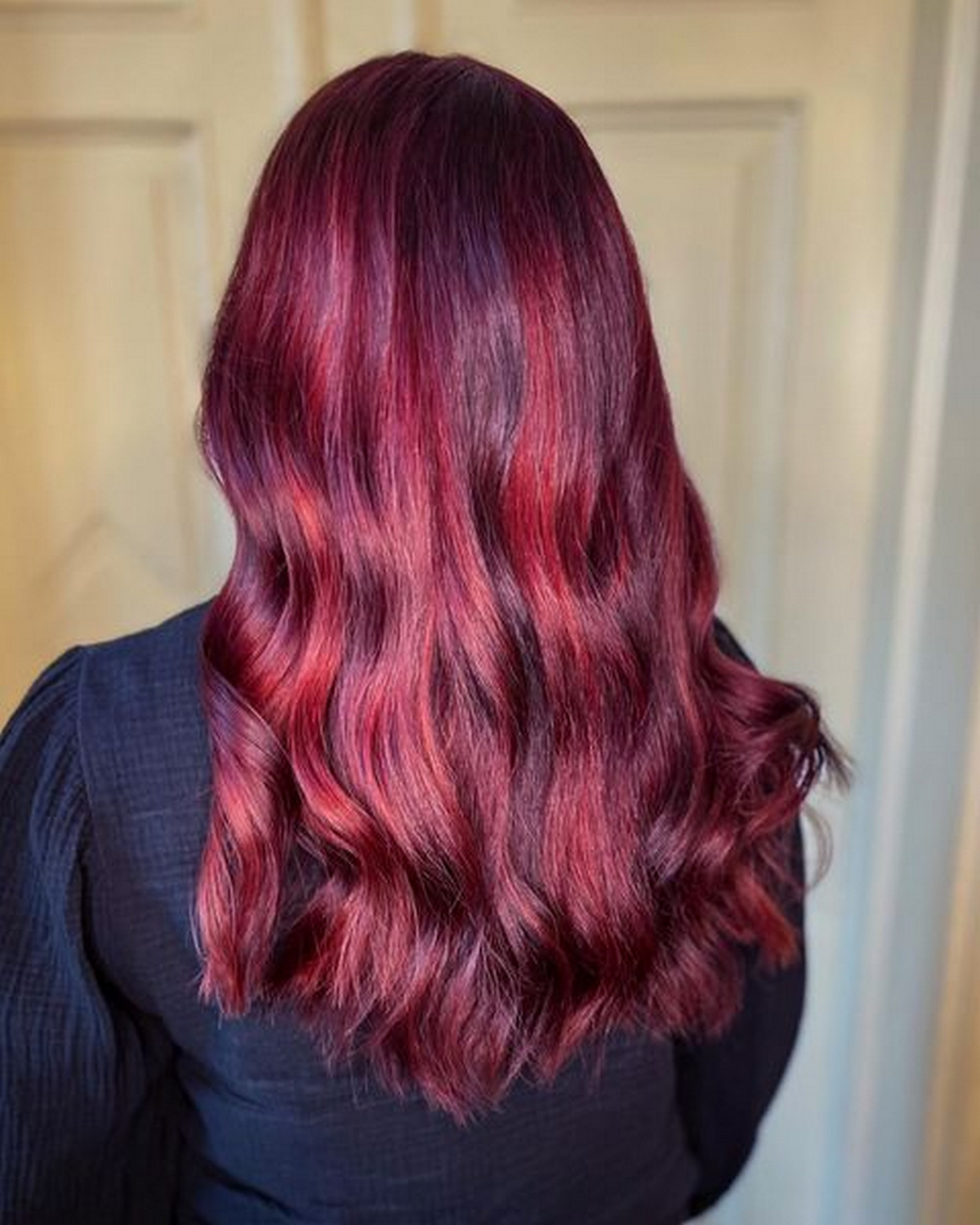 Deep Mahogany And Plum Tones Hair