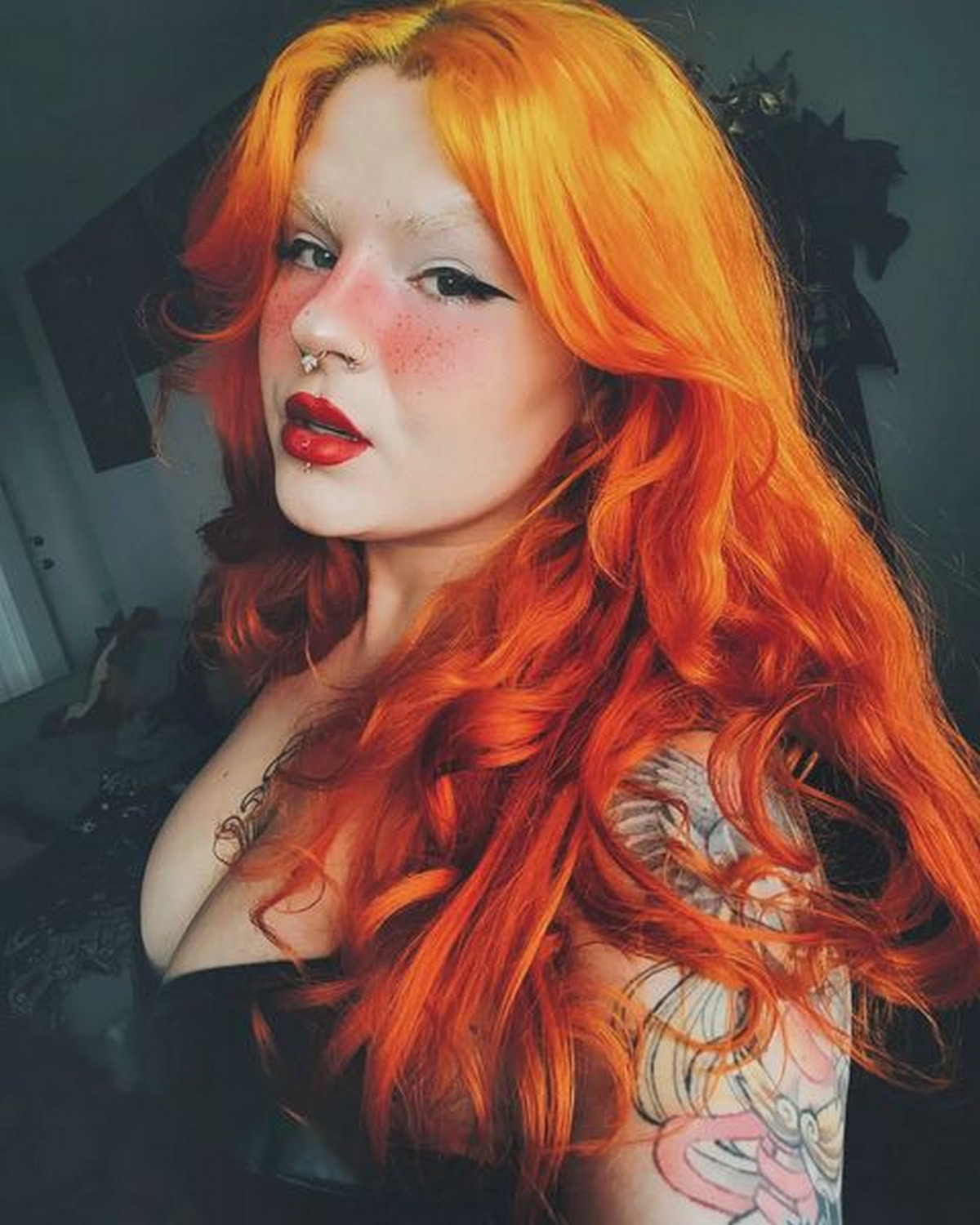 Ombre Orange Burnt Ginger Red Hair
