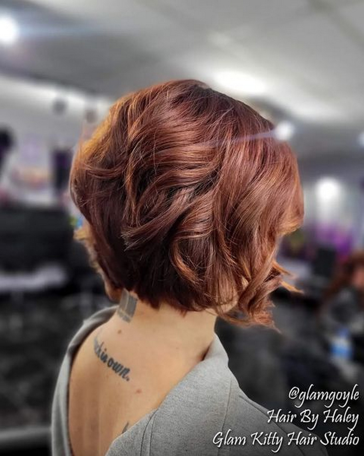 Bob Blonde Mahogany Short Hair