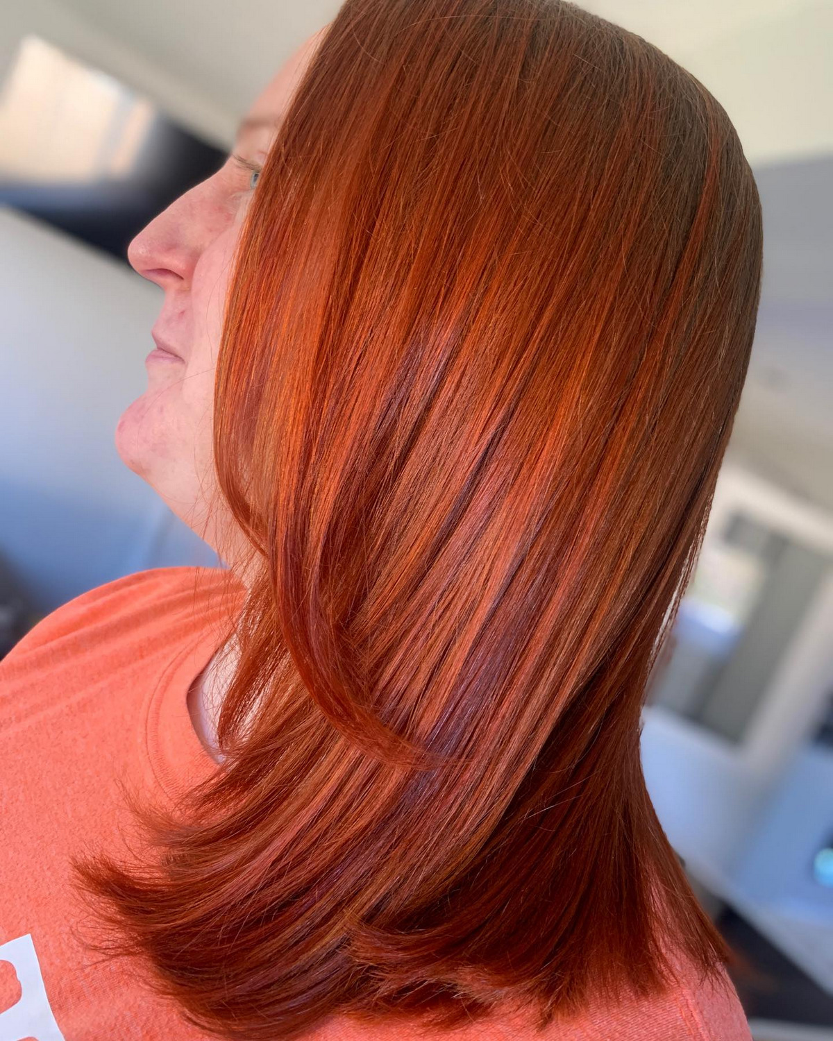 Ginger Auburn Cropped Hair