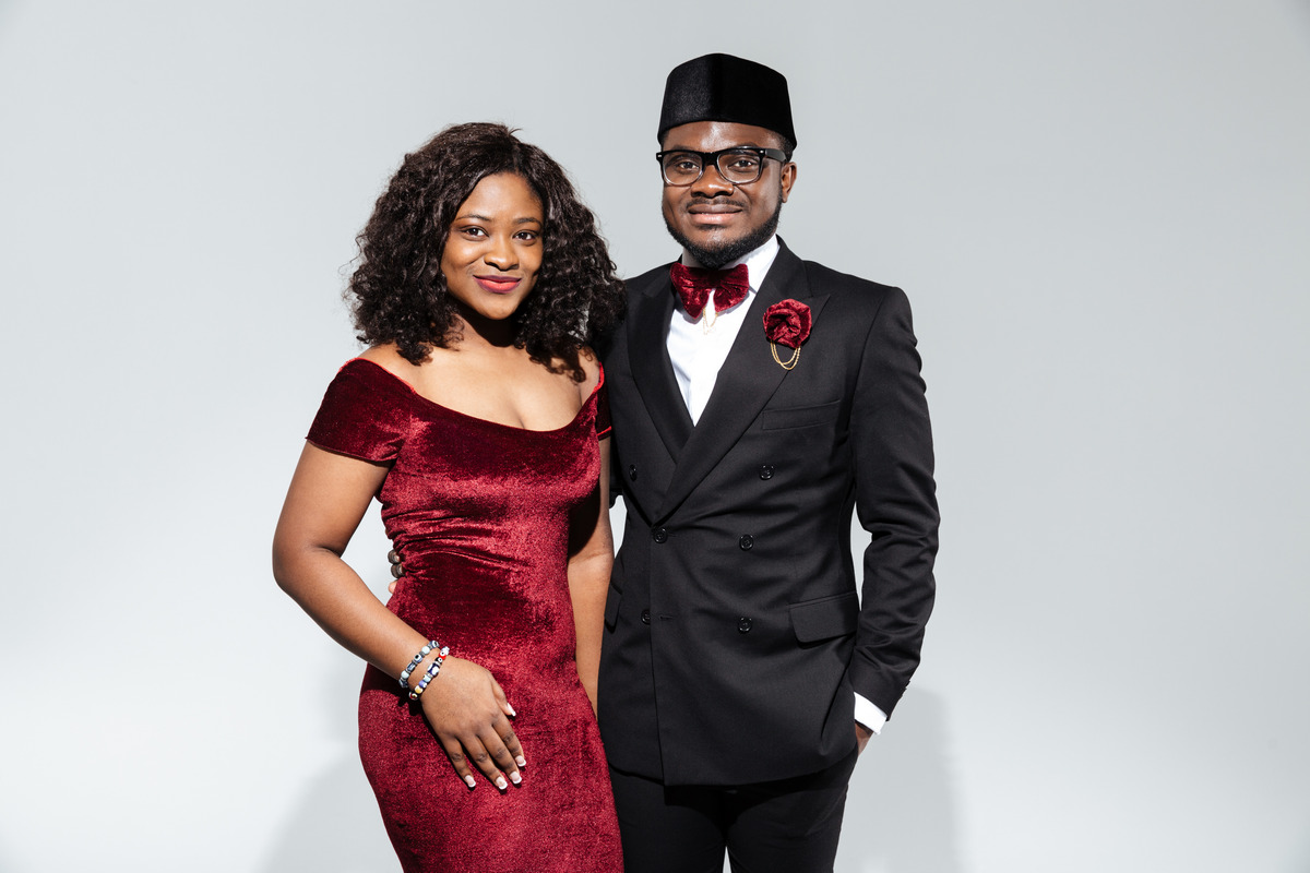 Velvet Dress For Women And Suit For Men