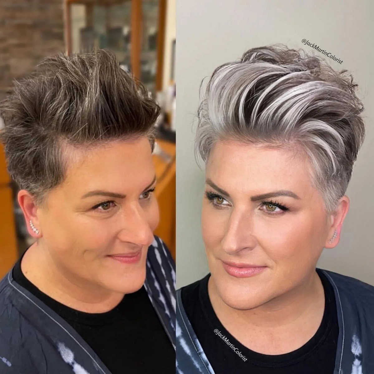 Silver Chic Grey Pixie Style