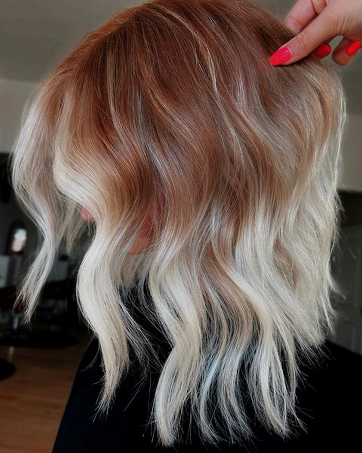 Whimsical Ginger Platinum Blonde Hair