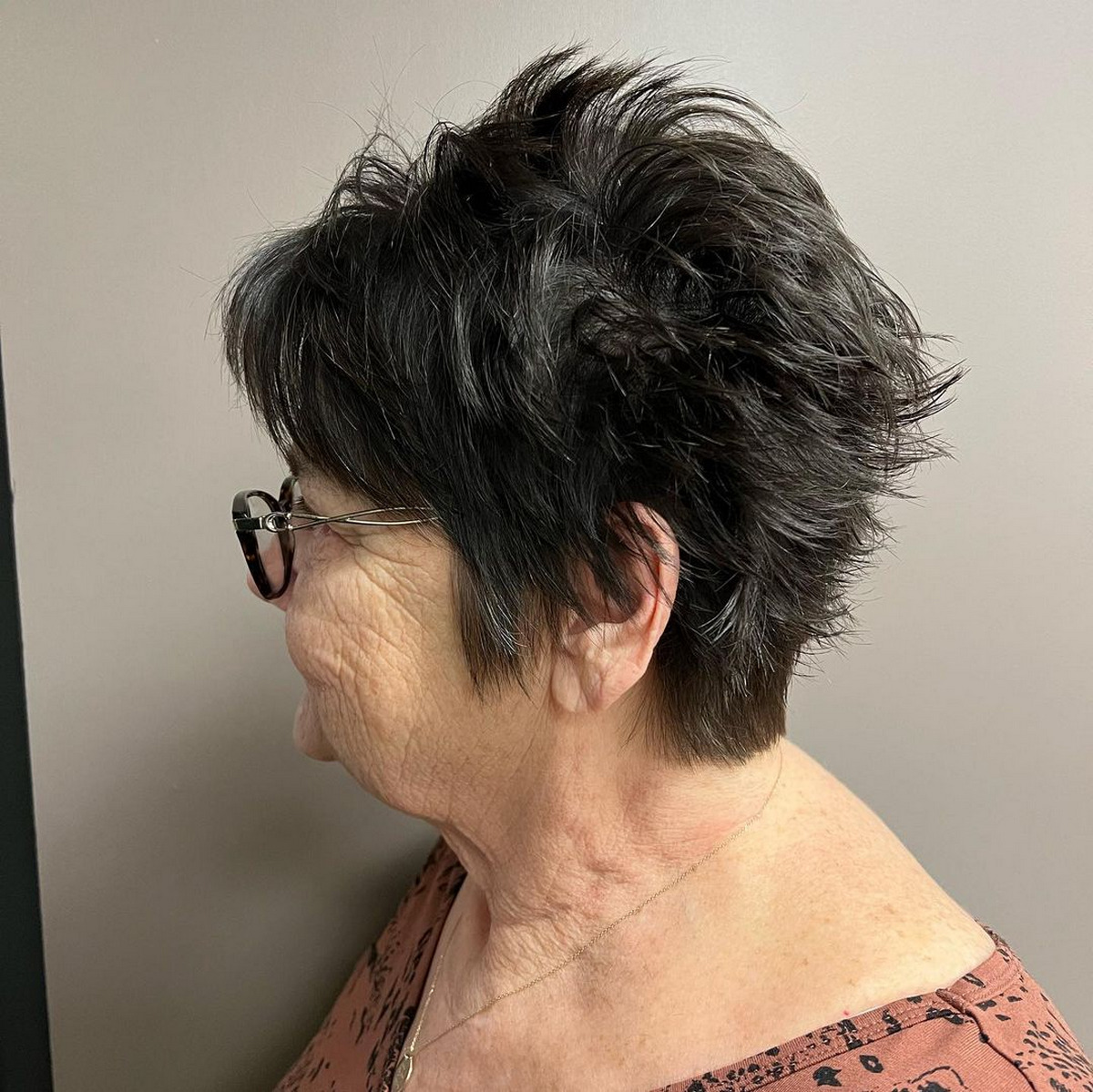 Wispy Extended Crop With Metallic Balayage