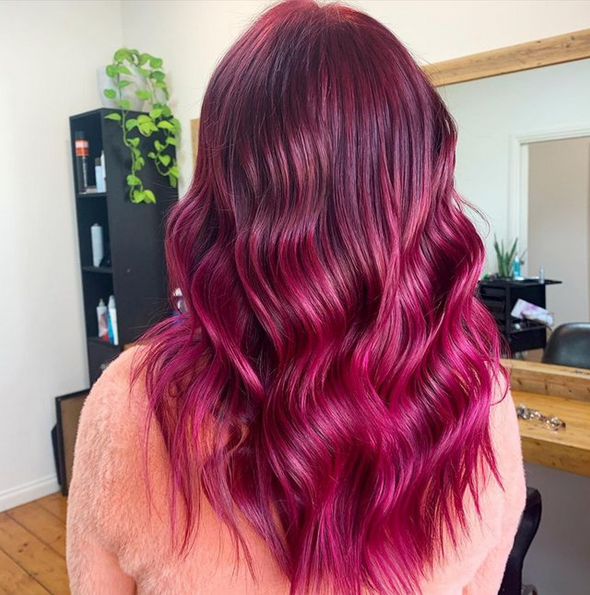 Fuchsia Ombre Hair