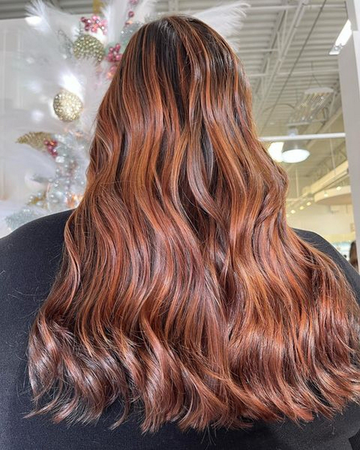 Long Chestnut Hair With Sparkles Of Red