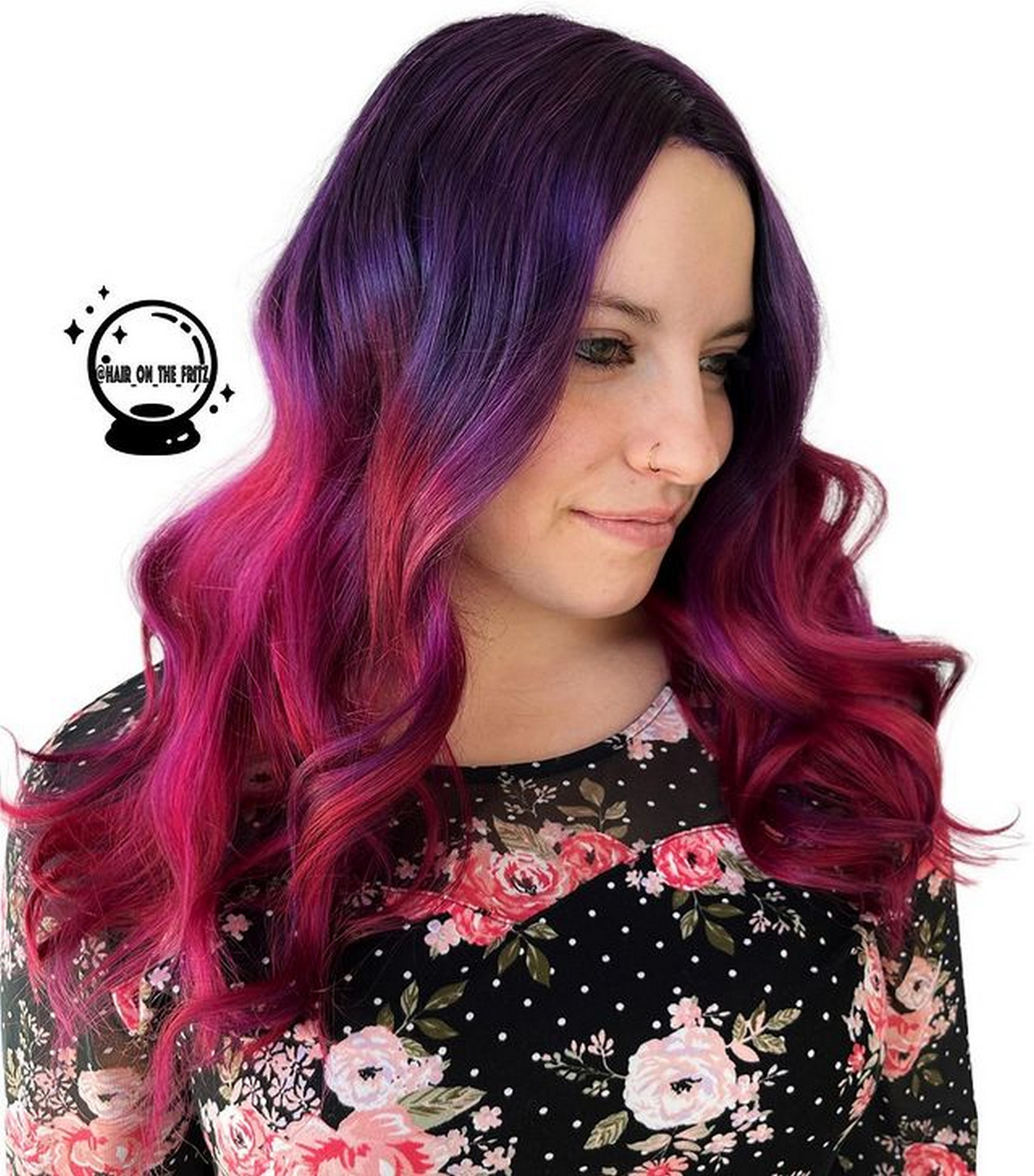 Purple Hair with Red Ends