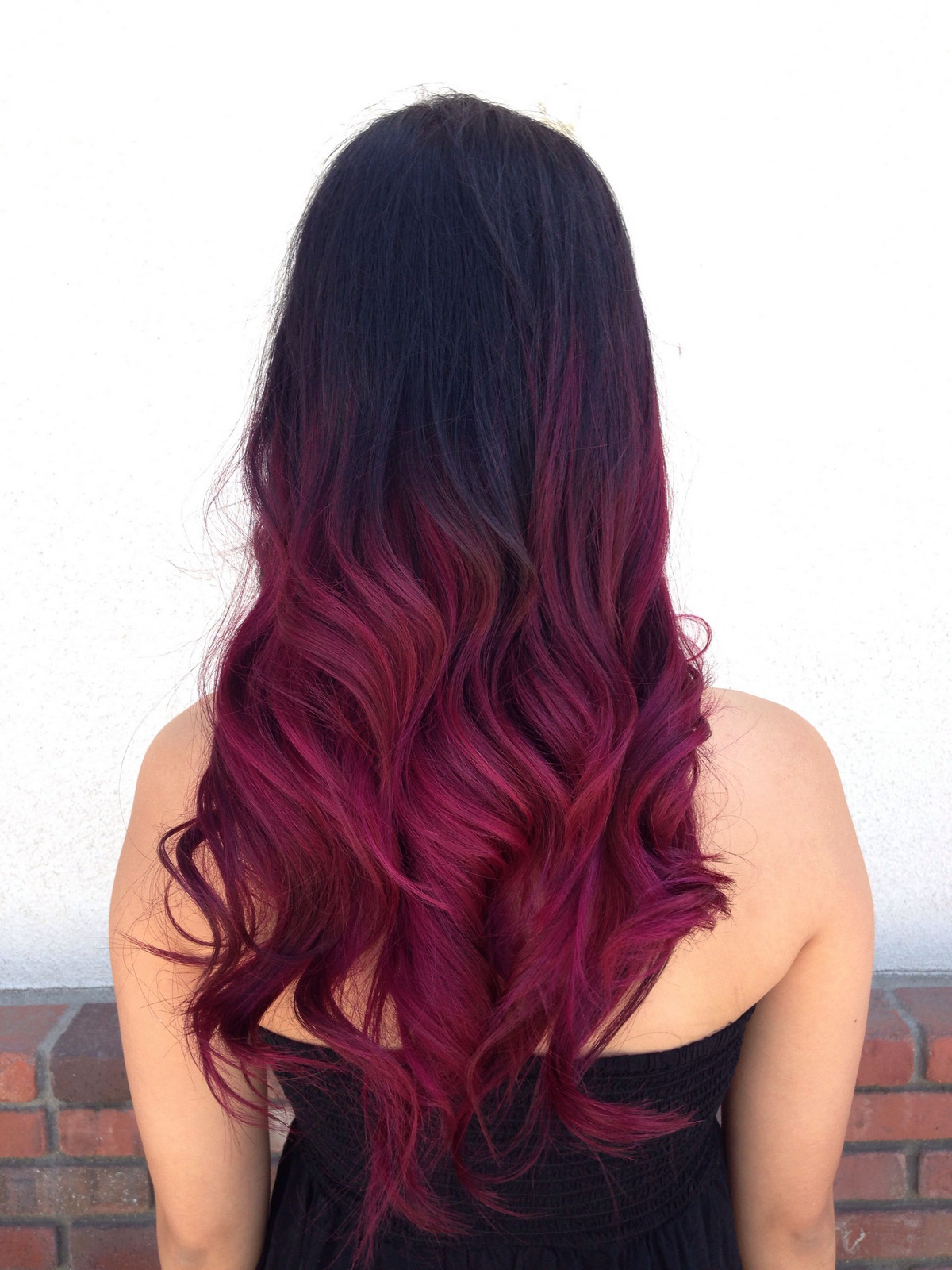 Red And Purple Ombre Hair