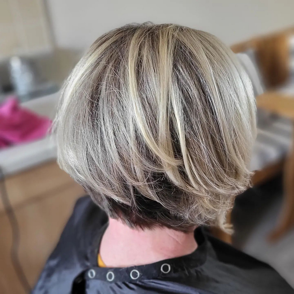 Straight Textured Angled Bronde Bob