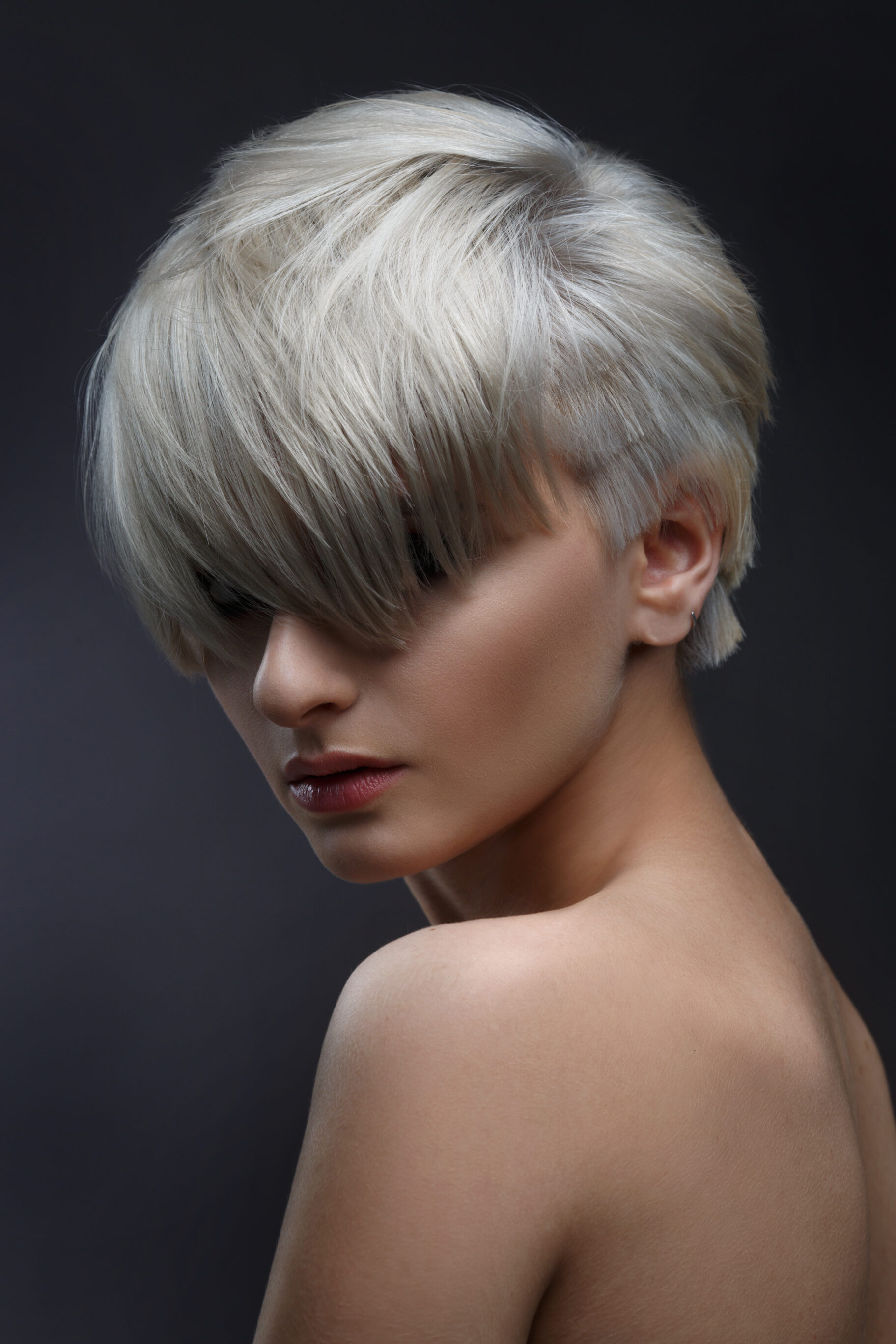 Ash Blonde With A Short Bob Haircut