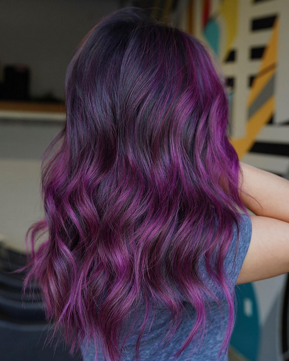 Purple Balayage