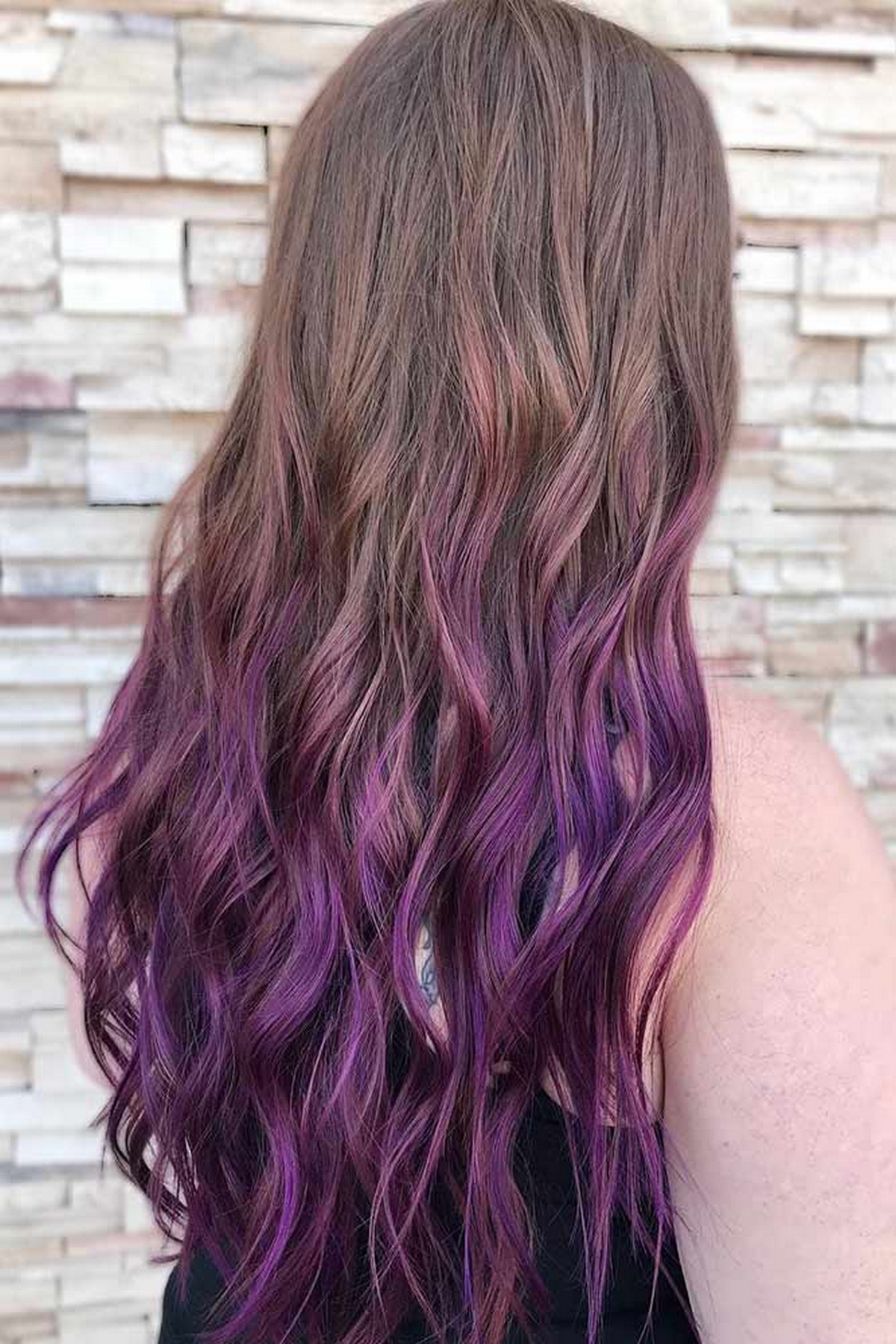 Purple and Chocolate Brown