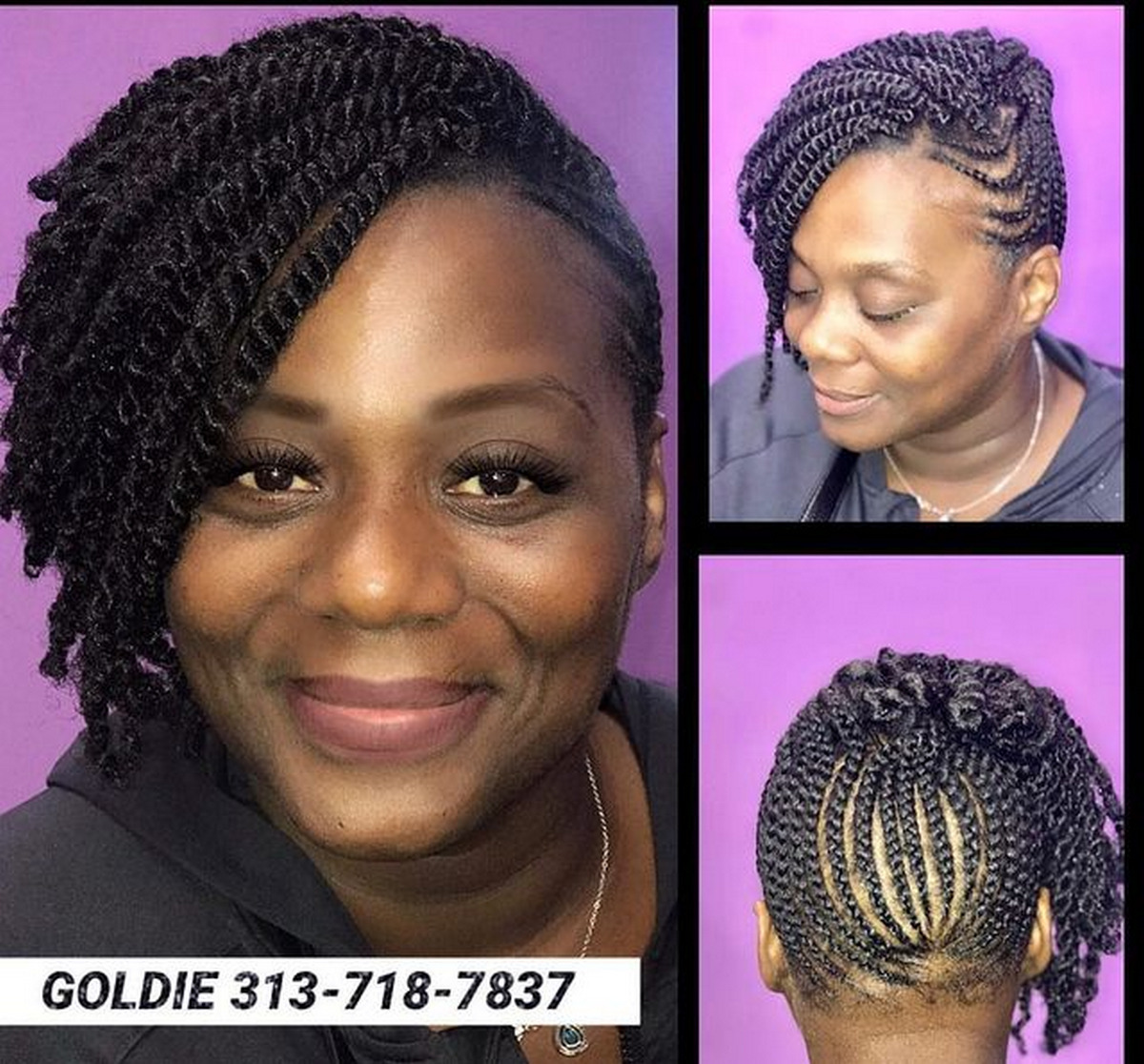 Curly Side Braids
