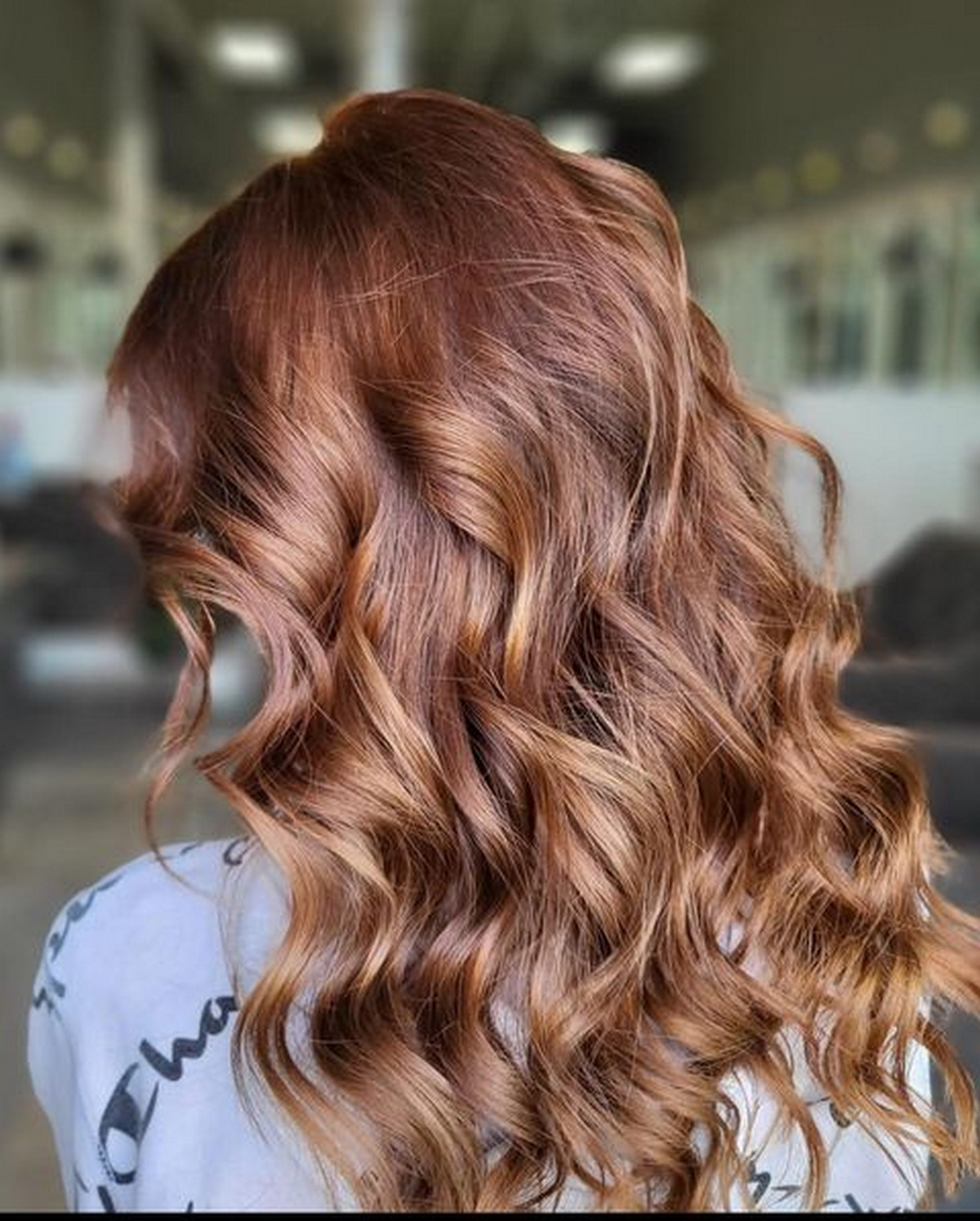 Perm Cinnamon Copper Hair