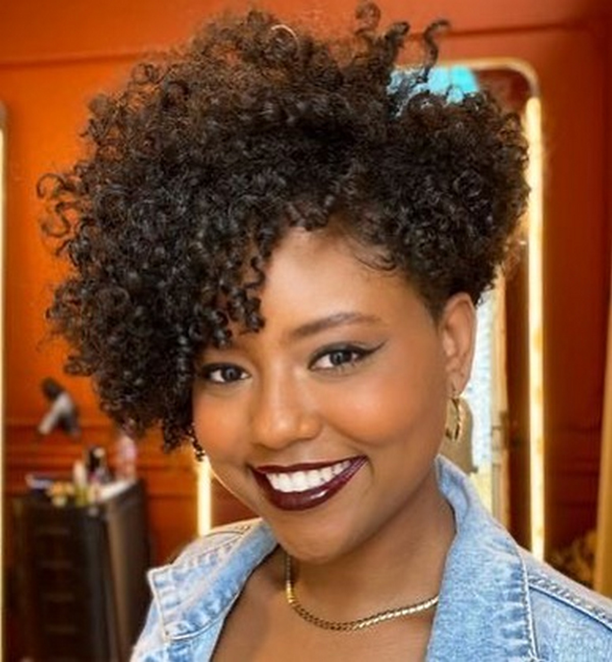 Short natural hair