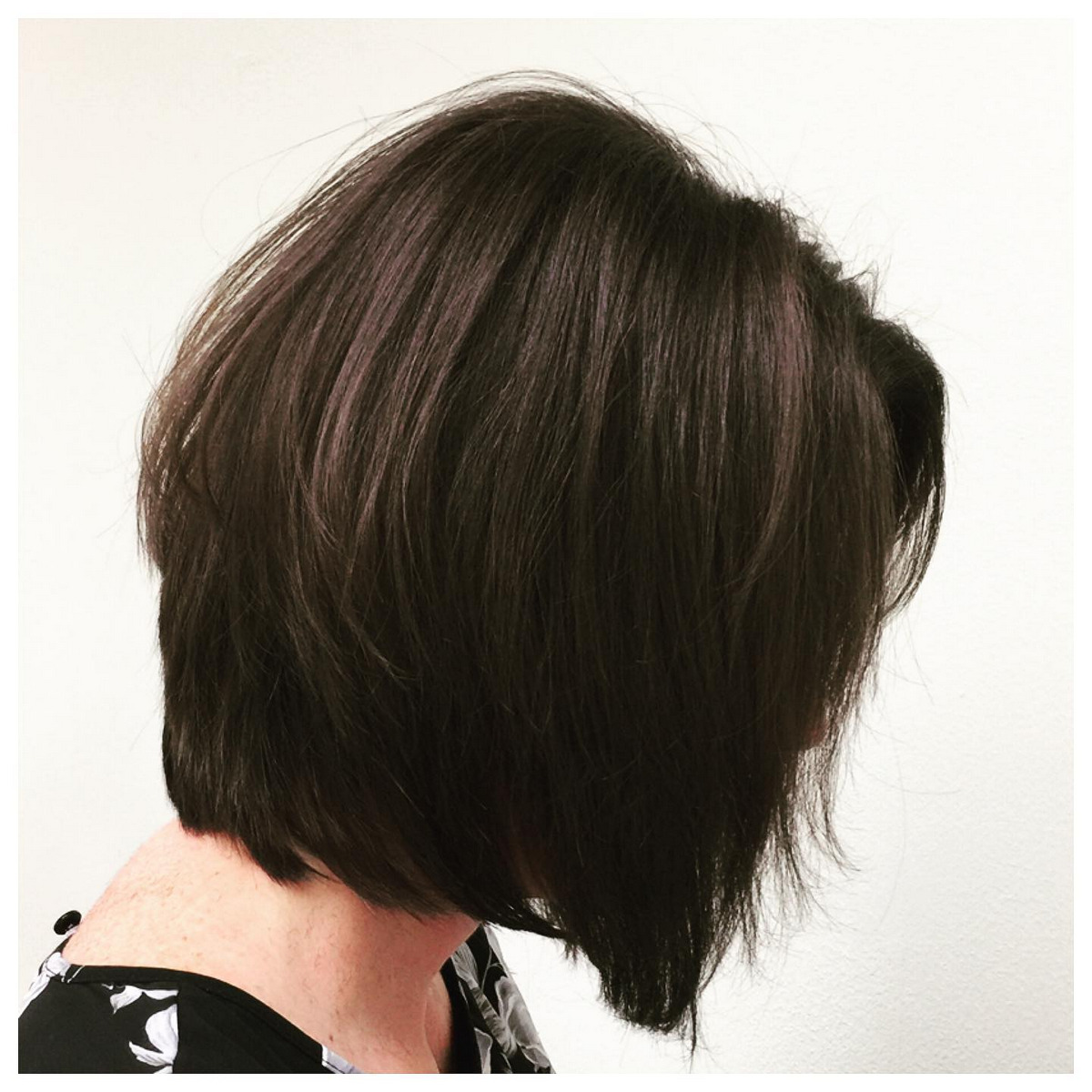 Layered Stacked Bob With Bang