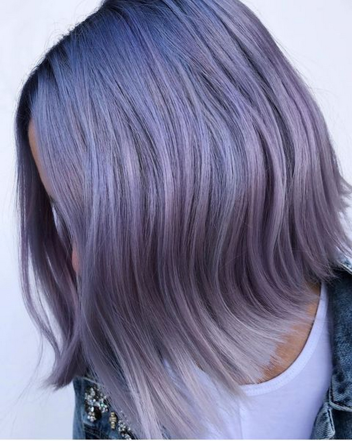 Soft Purple Ombre For Medium Length Hair