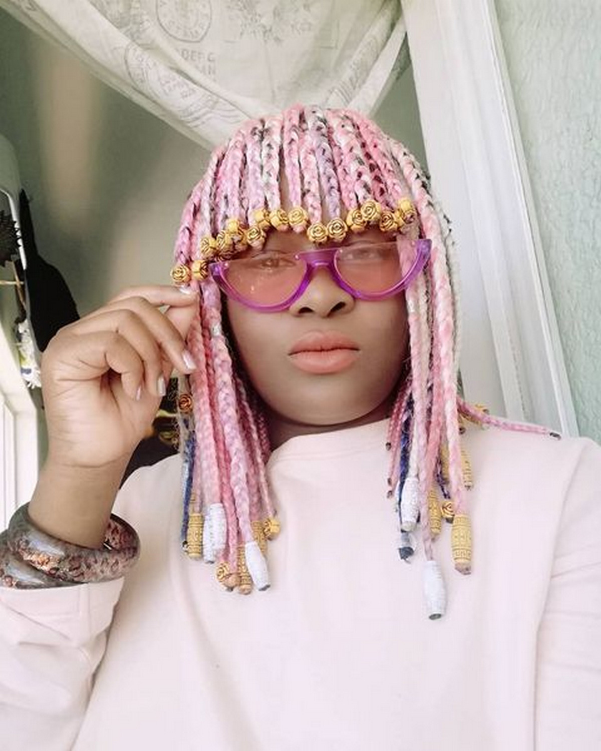 Dyed Box Braids