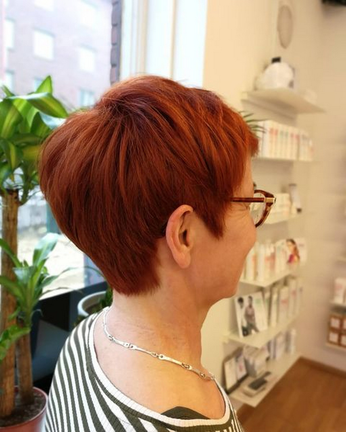 Gorgeous copper Pixie Haircut