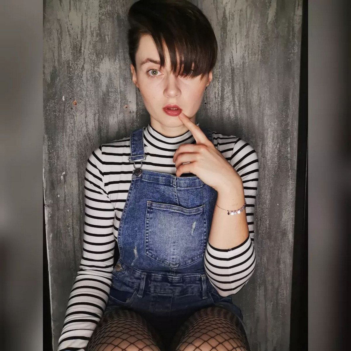 Short Haircut With Long Fringe