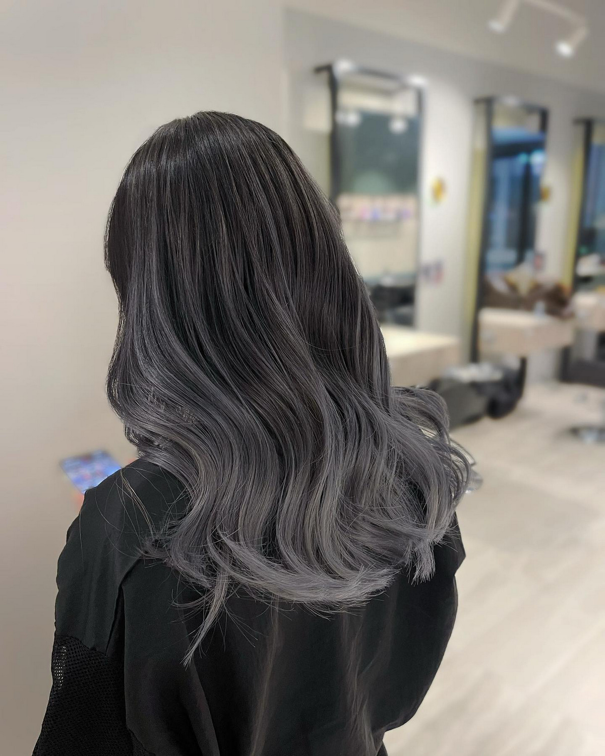 Ash Gray Balayage