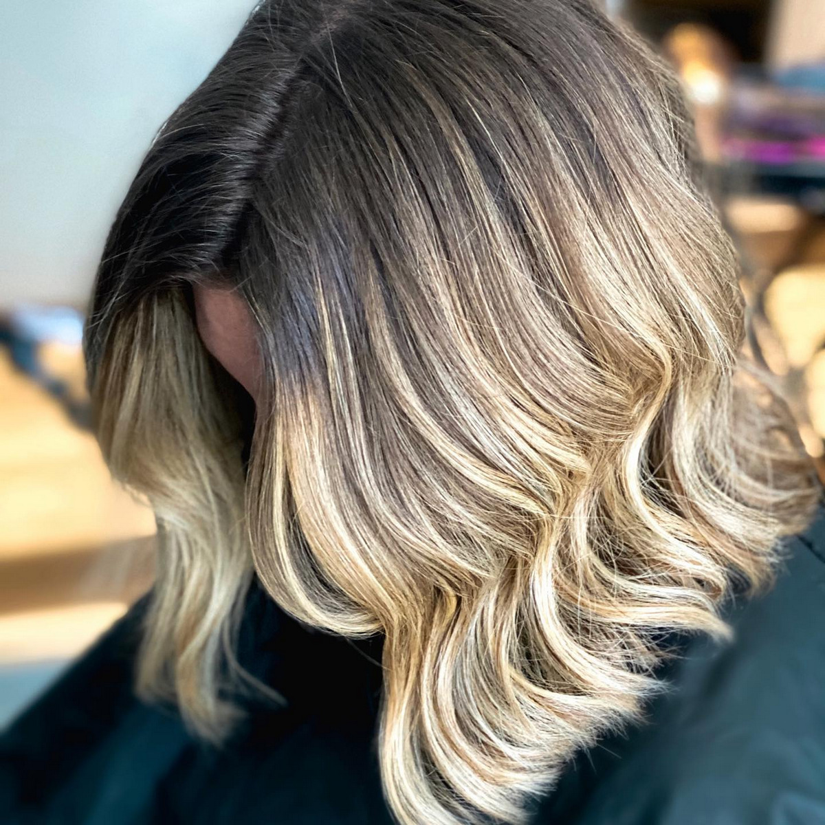 Blonde Balayage On Short Hair