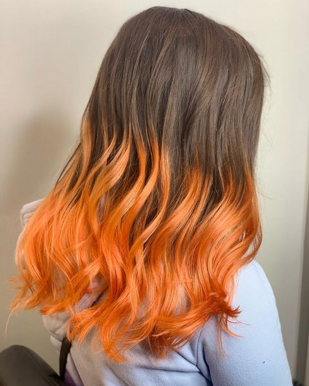 Brown To Orange Ombre Hair