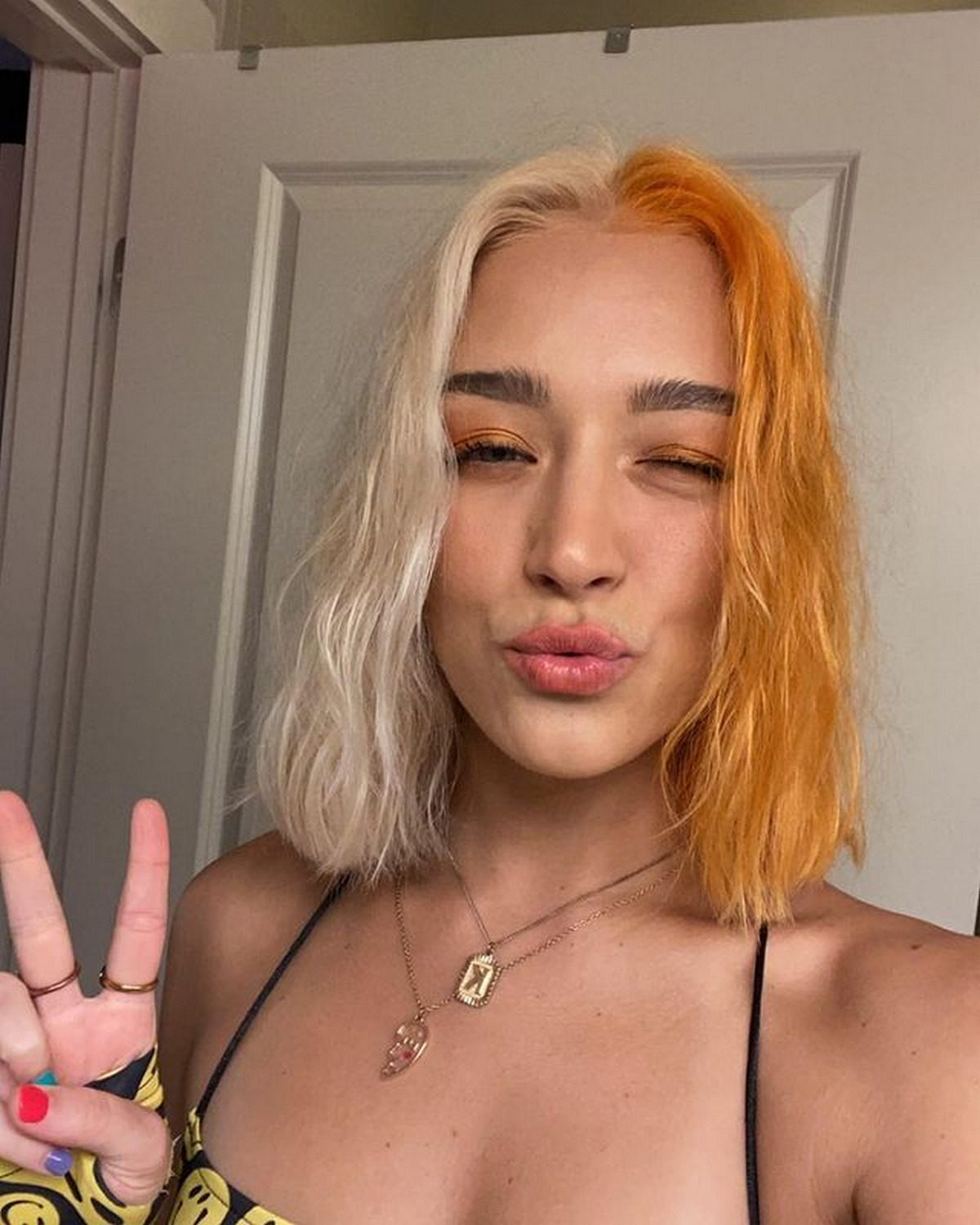 Orange and Platinum