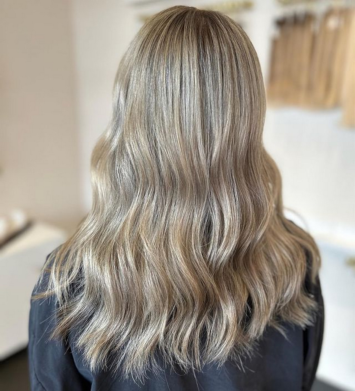 Shiny Ash Blonde Hair