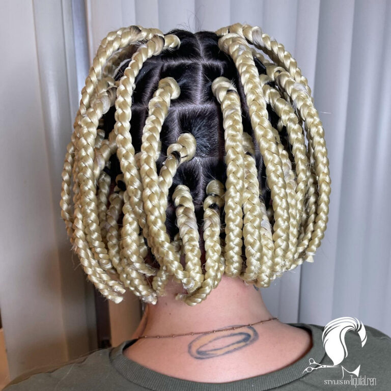 34 Unique Short Box Braid Styles for a Bold Style - Hood MWR