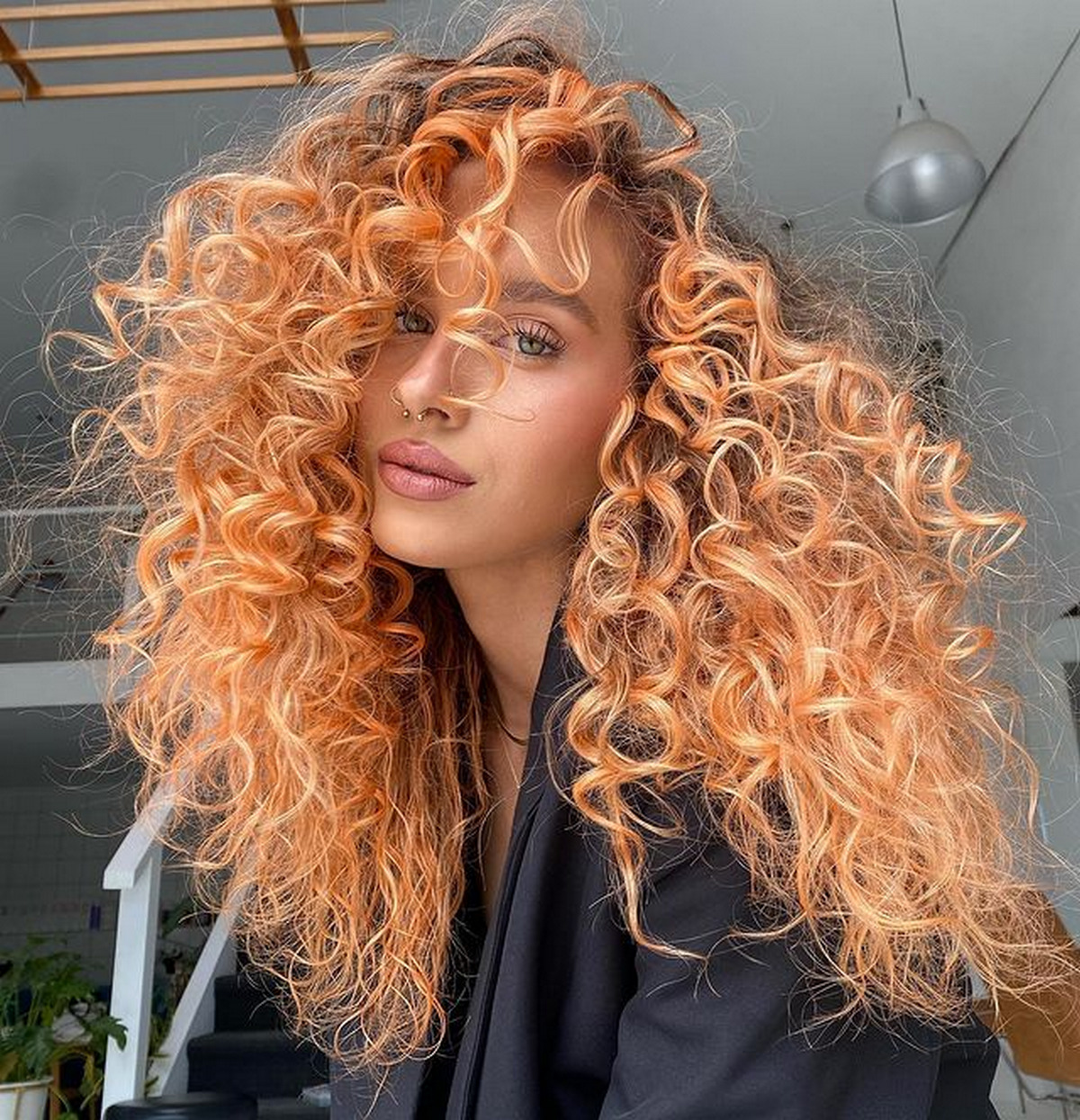 Corkscrew Ginger Hair