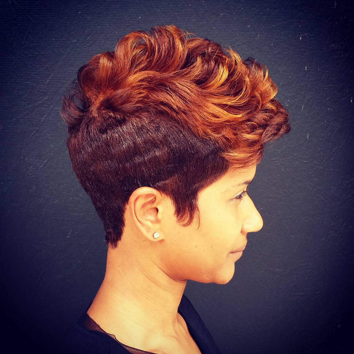 Color Pop On Short Hair