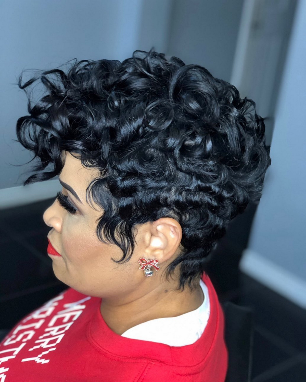 Curly Pixie Cut