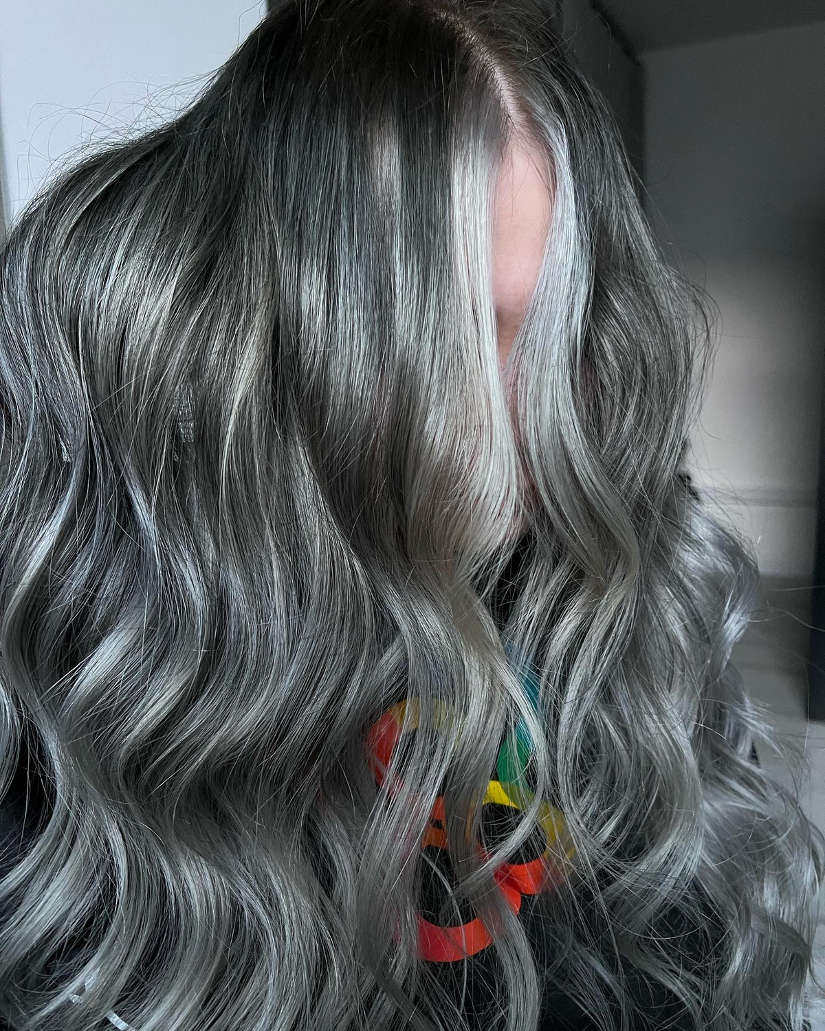 Gray Ash Blonde Balayage