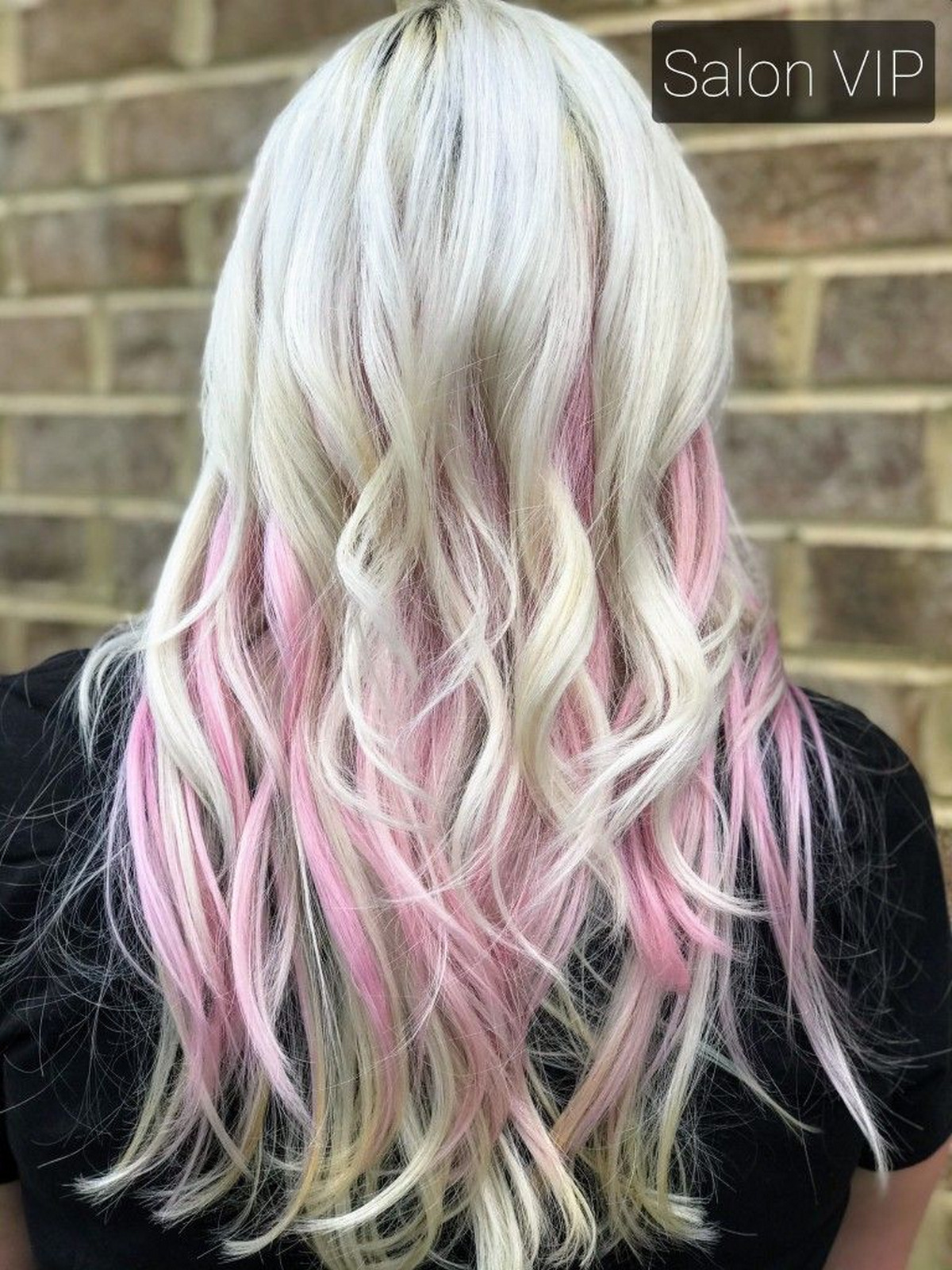 Pastel pink and Platinum