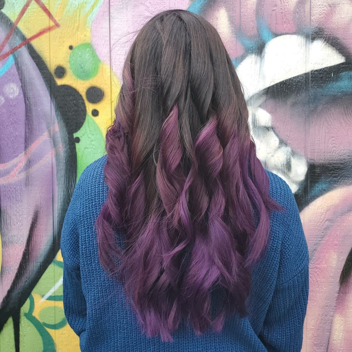 Subtle Purple Ombre Hair