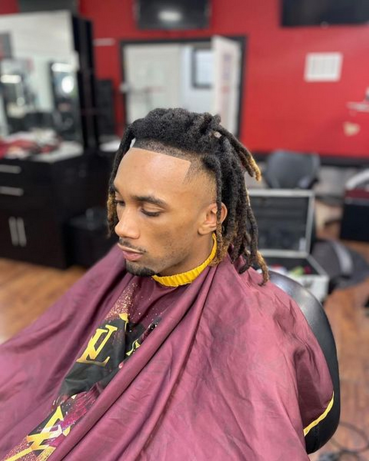 Temple Fade With Dreads