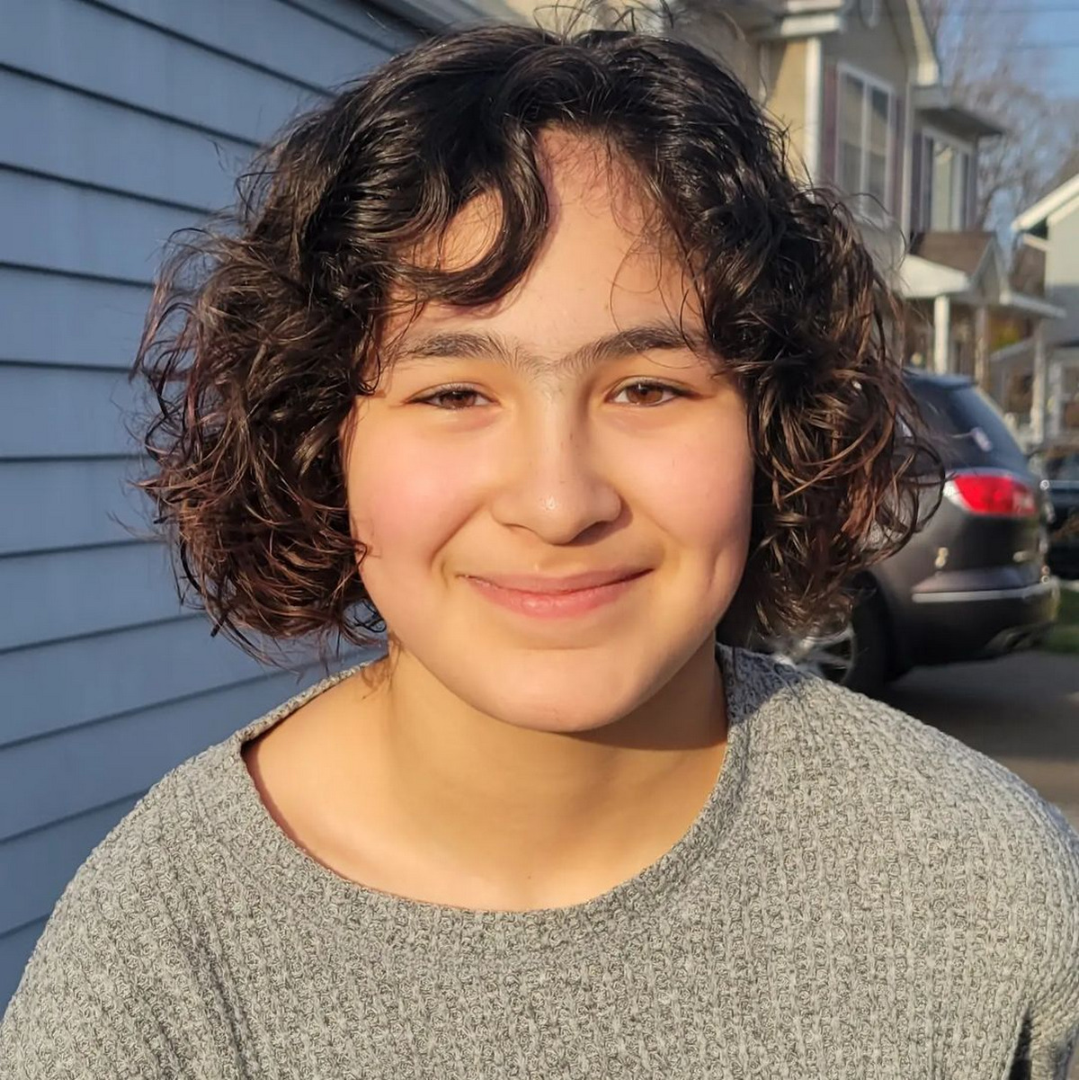 Black Bob Curly Hair