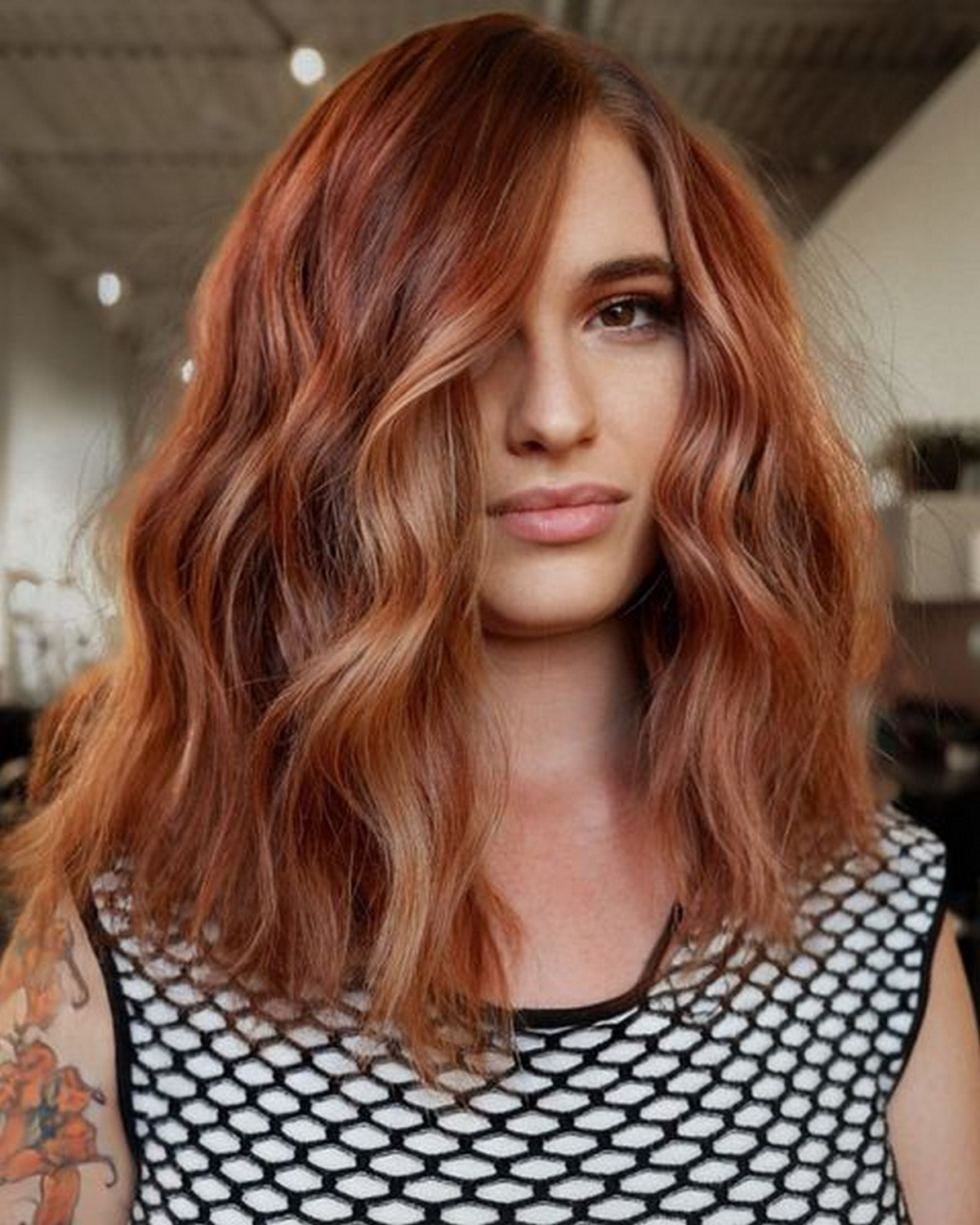 Seamlessly Blended Ginger Balayage